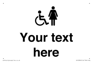 DV10856: Custom information: disabled and female