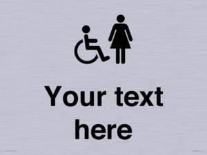 DV10856: Custom information: disabled and female