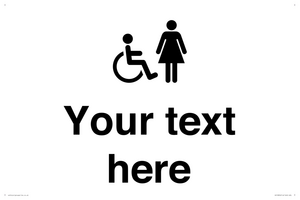 DV10856: Custom information: disabled and female