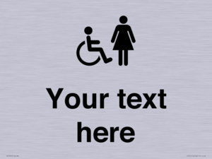 DV10856: Custom information: disabled and female