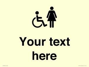 DV10856: Custom information: disabled and female