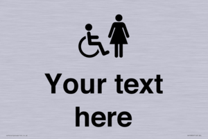 DV10856: Custom information: disabled and female