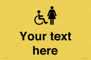 DV10856: Custom information: disabled and female