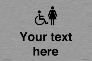 DV10856: Custom information: disabled and female