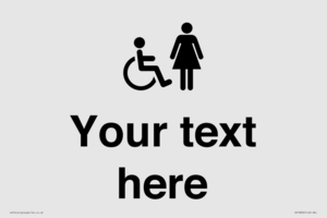 DV10856: Custom information: disabled and female