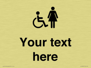 DV10856: Custom information: disabled and female