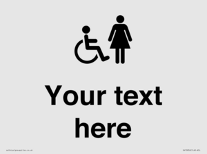 DV10856: Custom information: disabled and female