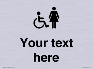 DV10856: Custom information: disabled and female