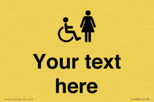 DV10856: Custom information: disabled and female