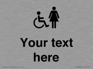 DV10856: Custom information: disabled and female