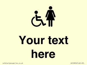 DV10856: Custom information: disabled and female