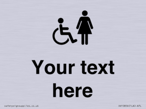 DV10856: Custom information: disabled and female