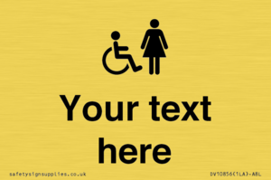 DV10856: Custom information: disabled and female