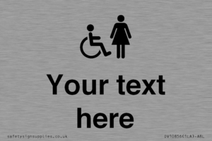 DV10856: Custom information: disabled and female