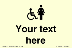 DV10856: Custom information: disabled and female