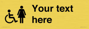 DV10856: Custom information: disabled and female
