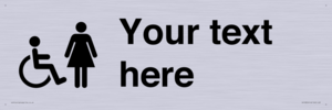 DV10856: Custom information: disabled and female