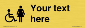 DV10856: Custom information: disabled and female