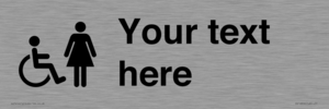 DV10856: Custom information: disabled and female
