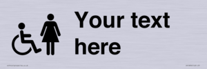 DV10856: Custom information: disabled and female