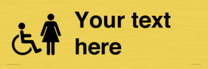 DV10856: Custom information: disabled and female