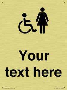 DV10856: Custom information: disabled and female