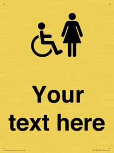 DV10856: Custom information: disabled and female