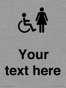 DV10856: Custom information: disabled and female