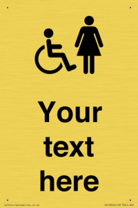 DV10856: Custom information: disabled and female