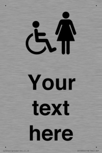 DV10856: Custom information: disabled and female