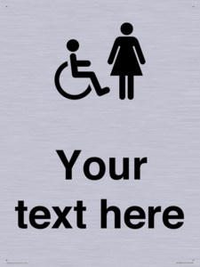 DV10856: Custom information: disabled and female