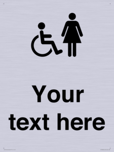 DV10856: Custom information: disabled and female