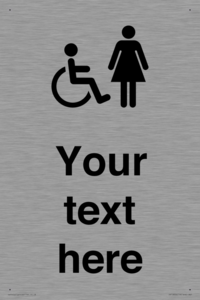 DV10856: Custom information: disabled and female