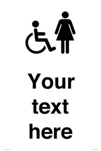 DV10856: Custom information: disabled and female