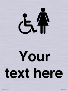 DV10856: Custom information: disabled and female