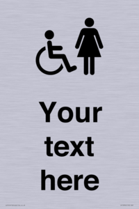 DV10856: Custom information: disabled and female