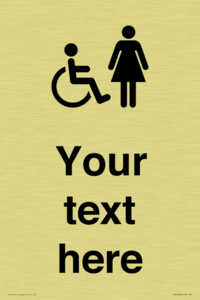 DV10856: Custom information: disabled and female