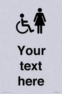 DV10856: Custom information: disabled and female