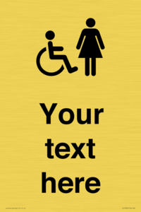 DV10856: Custom information: disabled and female