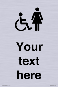 DV10856: Custom information: disabled and female