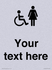 DV10856: Custom information: disabled and female