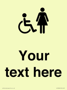 DV10856: Custom information: disabled and female