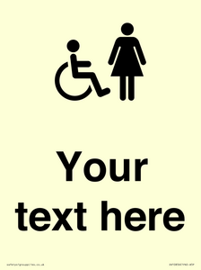 DV10856: Custom information: disabled and female