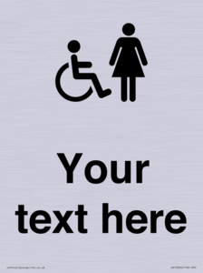 DV10856: Custom information: disabled and female