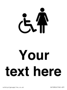 DV10856: Custom information: disabled and female