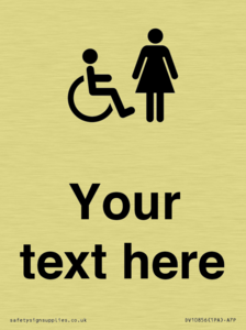 DV10856: Custom information: disabled and female