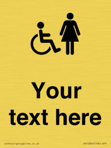 DV10856: Custom information: disabled and female