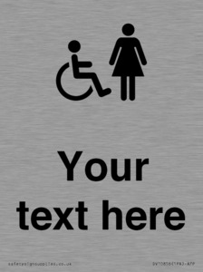 DV10856: Custom information: disabled and female