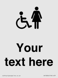 DV10856: Custom information: disabled and female