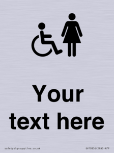 DV10856: Custom information: disabled and female